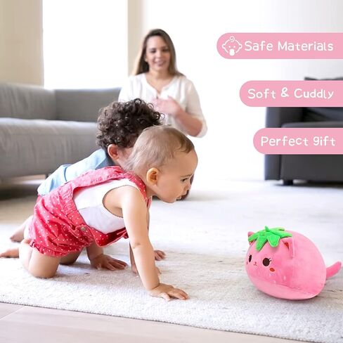 وسادة قطيفة على شكل الكرز، مقاس 40.64 سم من الفاكهة اللطيفة، حيوانات محشوة باللون الوردي للأطفال، وسادة نوم على شكل الكرز الكرتوني، هدايا عيد الميلاد للفتيات والفتيان لتزيين المنزل in Kuwait