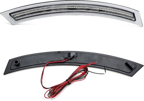 iJDMTOY Dark Smoked Lens Amber Full LED Strip Bumper Reflector Replace Side Marker Light Kit Compatible With 2014-19 BMW F15 X5, Replace OEM Amber Front Reflectors in Saudi Arabia