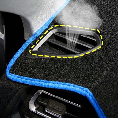 Car Dashboard Cover Mat Sunshade Nonslip Protector No Glare for Jeep Patriot 2010-2014 2015 2016 2017 for Compass 2011-2014 2015 2016 2017 Automotive Interior, Black in Saudi Arabia