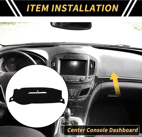 Dash Cover for Chevrolet Silverado 2007-2013 Dash Board Mat Non-Slip Dash Cover Mat Polyester Center Console Dashboard Cover Pad Carpet Black in Saudi Arabia