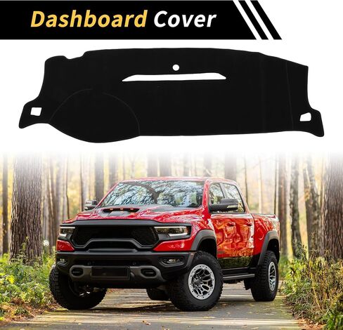 Dash Cover for Chevrolet Silverado 2007-2013 Dash Board Mat Non-Slip Dash Cover Mat Polyester Center Console Dashboard Cover Pad Carpet Black in Saudi Arabia