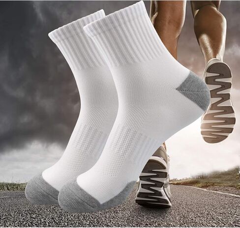 LA DEARCHUU Mens Athletic Quarter Socks, 5 Pairs Low Cut Breathable Casual Socks for Size 6-11 in Kuwait