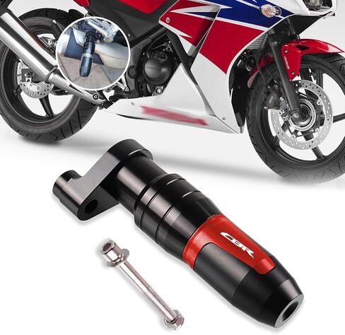 لـ CBR250RR CBR300RR CBR1000RR CBR500R CBR750R 2025 واقي كاتم الصوت للعادم وإطار منزلق مضاد للتصادمات وسادة حماية ضد السقوط 2023-2025 ملحقات الدراجات النارية (أحمر) in Kuwait