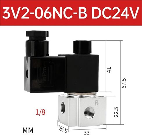 1PCS High Flow Vacuum Solenoid Valve 3V2 3V3(3V3-08NC-B DC24V) in Saudi Arabia