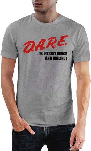 Dare Retro 90s 00s T-Shirt to Resist Drugs and Violence Unisex Design Tee Short Sleeve Unisex Shirt in Saudi Arabia