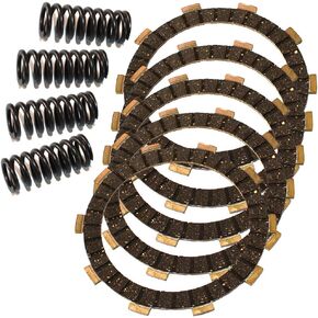 Caltric Clutch Friction Plates & 4 Springs Compatible with Yamaha Tw200 Tw-200 Trailway 200 1987-2013 in Kuwait