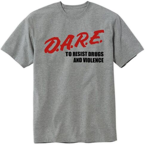 Dare Retro 90s 00s T-Shirt to Resist Drugs and Violence Unisex Design Tee Short Sleeve Unisex Shirt in Saudi Arabia