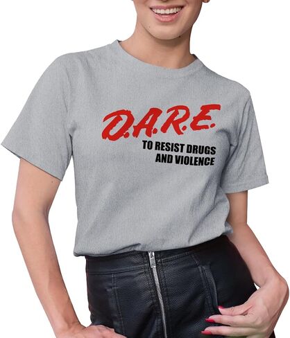 Dare Retro 90s 00s T-Shirt to Resist Drugs and Violence Unisex Design Tee Short Sleeve Unisex Shirt in Saudi Arabia
