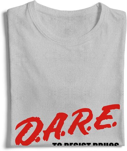 Dare Retro 90s 00s T-Shirt to Resist Drugs and Violence Unisex Design Tee Short Sleeve Unisex Shirt in Saudi Arabia