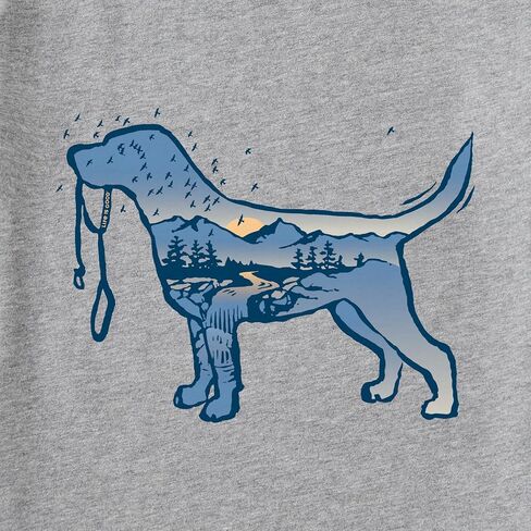 Life is Good Men's Crusher Tee, Short Sleeve Cotton Graphic T-Shirts, Macro Micro Dogscape in Saudi Arabia