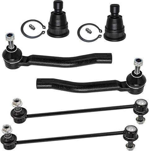 Detroit Axle - Front Outer Tie Rods Lower Ball Joints Sway Bar Links Replacement for Nissan Sentra NV200 Chevrolet City Express - 6pc Set in Saudi Arabia