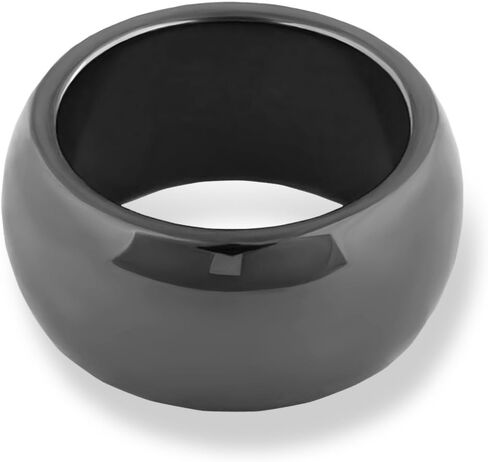 10mm Hematite Gemstone Plain Band Ring in Saudi Arabia