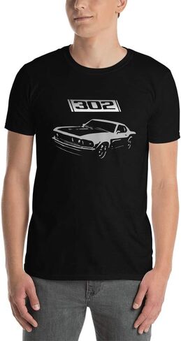 1969 Stang Boss 302 Muscle Car Drag Race Street Racing Short-Sleeve Unisex T-Shirt Black in Saudi Arabia