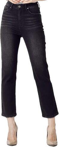 SALT TREE Risen Jeans - High Rise Crop Straight Jeans - RDP5250 in Saudi Arabia