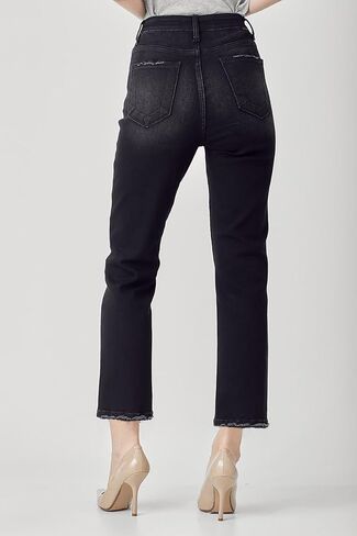 SALT TREE Risen Jeans - High Rise Crop Straight Jeans - RDP5250 in Saudi Arabia