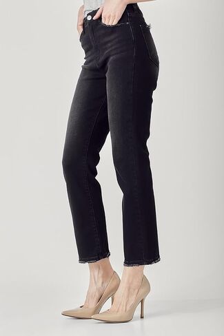 SALT TREE Risen Jeans - High Rise Crop Straight Jeans - RDP5250 in Saudi Arabia