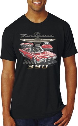 تي شيرت Ford Thunderbird 1963 Sport Roadster 390، كلاسيكي كلاسيكي لمحبي السيارات والشاحنات، تي شيرت رجالي ممتاز ثلاثي المزيج in Kuwait