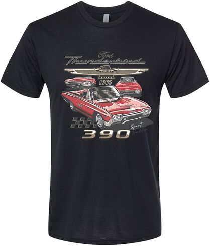 تي شيرت Ford Thunderbird 1963 Sport Roadster 390، كلاسيكي كلاسيكي لمحبي السيارات والشاحنات، تي شيرت رجالي ممتاز ثلاثي المزيج in Kuwait