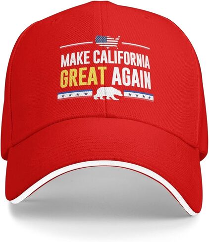 قبعة بيسبول Make Ca California Great Again قبعة Mcga Trucker قبعة بيسبول Make Ca California Great Again للرجال والنساء باللون الأسود in Kuwait