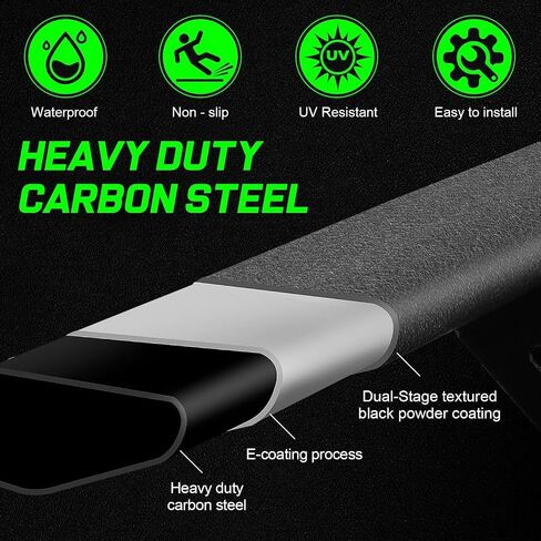 Suitable for 3-Inch Drop Step Running Boards for 2005-2023 Toyota Tacoma Double Cab/Crew Cab - Compatible with 4 Full-Size Doors (Driver & Passenger Side) Step Bars in Saudi Arabia