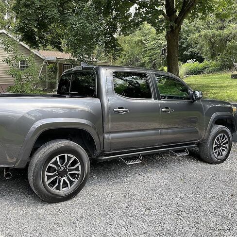 Suitable for 3-Inch Drop Step Running Boards for 2005-2023 Toyota Tacoma Double Cab/Crew Cab - Compatible with 4 Full-Size Doors (Driver & Passenger Side) Step Bars in Saudi Arabia