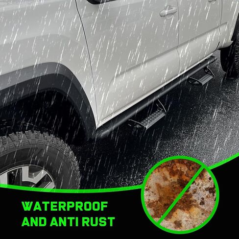 Suitable for 3-Inch Drop Step Running Boards for 2005-2023 Toyota Tacoma Double Cab/Crew Cab - Compatible with 4 Full-Size Doors (Driver & Passenger Side) Step Bars in Saudi Arabia
