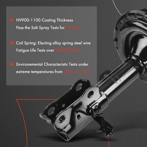 A-Premium Front Pair (2) Complete Shock Struts & Coil Spring Assembly Compatible with Toyota Avalon 2013 2014 2015 FWD, Driver and Passenger Side in Saudi Arabia