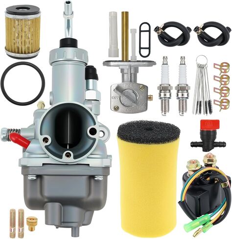 مكربن ​​YFB250 مناسب لـ Yamaha Timberwolf 250 YFB250 YFB250FW 1992-2004 Yamaha Moto 4 Carb Kit مع فلتر زيت HF143 14451-00-00 استبدال فلتر الهواء 4BD-14101-00-00 in Saudi Arabia