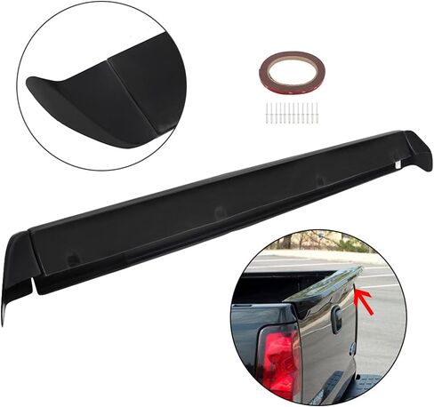 SCITOO Tailgate Moulding Cap Fit for 1999-2006 for Chevrolet Silverado 1500,1999-2006 for GMC Sierra 1500 Rear Tailgate Cover Matt Black Tailgate Trim Cap in Saudi Arabia