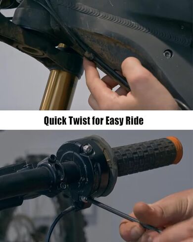 Dirt Bike Electric Throttle Handle Fit for Sur-Ron/Surron/Light Bee/Sur Ron S/Surron X/Surron X160/ Surron X260 Quick Twist with Carbon Fiber Pattern and Throttle Cable in Saudi Arabia