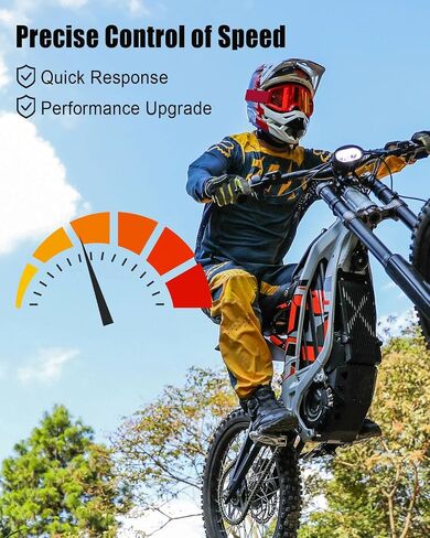 Dirt Bike Electric Throttle Handle Fit for Sur-Ron/Surron/Light Bee/Sur Ron S/Surron X/Surron X160/ Surron X260 Quick Twist with Carbon Fiber Pattern and Throttle Cable in Saudi Arabia