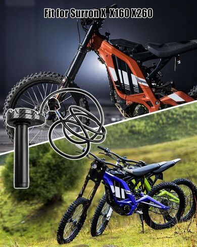 Dirt Bike Electric Throttle Handle Fit for Sur-Ron/Surron/Light Bee/Sur Ron S/Surron X/Surron X160/ Surron X260 Quick Twist with Carbon Fiber Pattern and Throttle Cable in Saudi Arabia