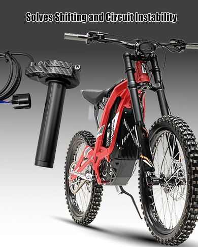 Dirt Bike Electric Throttle Handle Fit for Sur-Ron/Surron/Light Bee/Sur Ron S/Surron X/Surron X160/ Surron X260 Quick Twist with Carbon Fiber Pattern and Throttle Cable in Saudi Arabia