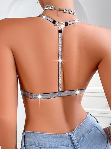 Cotorance Womens Lace Bra No Underwire No Pads Front Closure Plunge V Neck Racerback Bralettes in Saudi Arabia