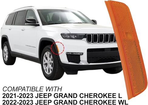 APA Replacement Front Side Marker Lamp LED Type for 2021 2022 2023 Grand Cherokee L WL Passenger Right Side 68378432AB CH2551138 in Saudi Arabia