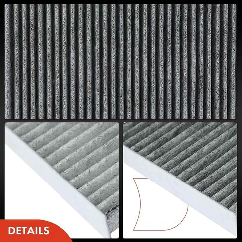 A-Premium 2-PC Cabin Air Filter with Activated Carbon Compatible with Nissan & Infiniti Models - Altima 2013-2018, Murano 2015-2023, Pathfinder 2013-2020, Maxima 2016-2023, QX60 2014-2020, JX35 2013 in Saudi Arabia