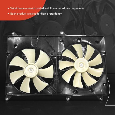 A-Premium Engine Radiator Cooling Fan Assembly Compatible with Select Toyota & Lexus Models - Highlander, RX300, 2001 2002 2003, 3.0L - Replace# 16361-20070, 1636320360 in Saudi Arabia