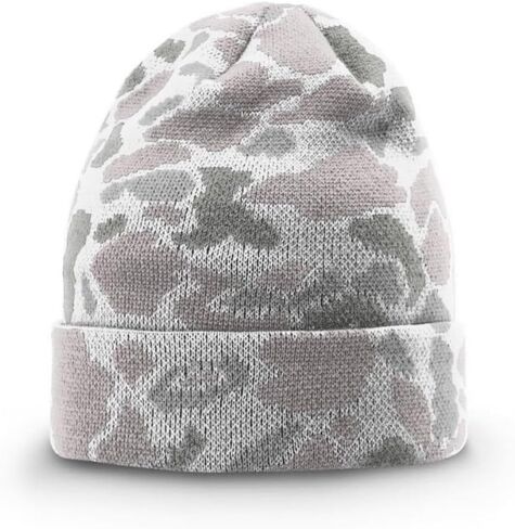 قبعة شتوية مزدوجة الطبقات من Richardson 126 Duck Camo | قبعة محبوكة من مزيج البوليستر عالي التمدد من الأكريليك | العبوات السائبة المتاحة in Kuwait