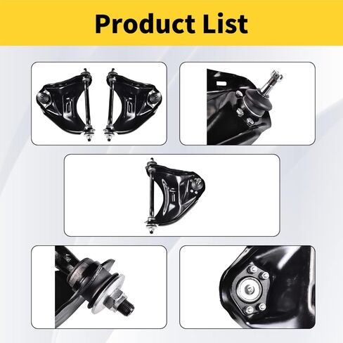 Front Upper Control Arms with Ball Joint Compatible with Buick Regal Chevrolet Blazer/Caprice/El Camino/LLV/Malibu GMC Jimmy / S15 / Sonoma Isuzu Hombre in Saudi Arabia