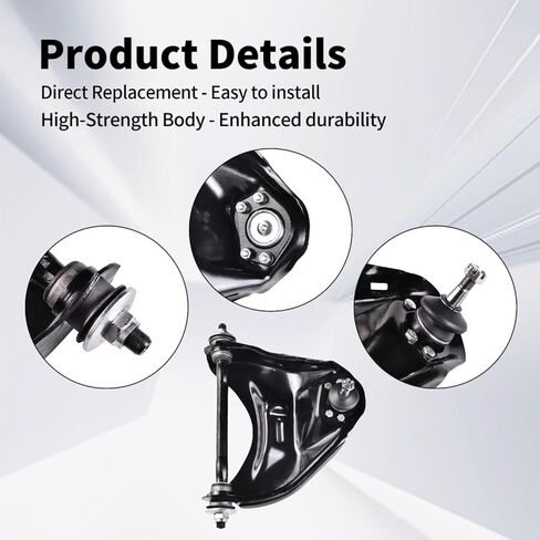 Front Upper Control Arms with Ball Joint Compatible with Buick Regal Chevrolet Blazer/Caprice/El Camino/LLV/Malibu GMC Jimmy / S15 / Sonoma Isuzu Hombre in Saudi Arabia