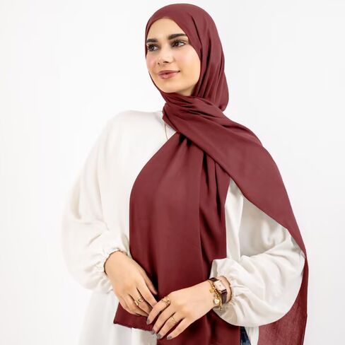وشاح رأس حجاب جيرسي مودال مخيط مسبقًا ومخيط مسبقًا للنساء المسلمات in Kuwait