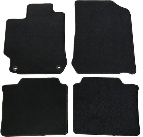 Floor Mats Compatible with 2012-2017 Toyota Camry, Black Nylon Front Rear Flooring Protection Interior Carpets 4PC by IKON MOTORSPORTS, 2013 2014 2015 2016 in Saudi Arabia