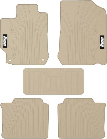 Floor Mats Compatible with 2012-2017 Toyota Camry, Black Nylon Front Rear Flooring Protection Interior Carpets 4PC by IKON MOTORSPORTS, 2013 2014 2015 2016 in Saudi Arabia