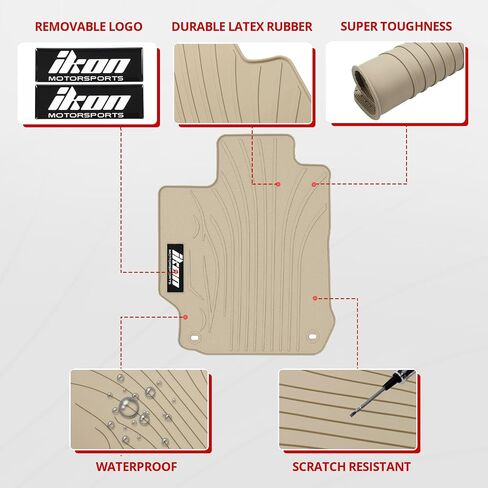 Floor Mats Compatible with 2012-2017 Toyota Camry, Black Nylon Front Rear Flooring Protection Interior Carpets 4PC by IKON MOTORSPORTS, 2013 2014 2015 2016 in Saudi Arabia