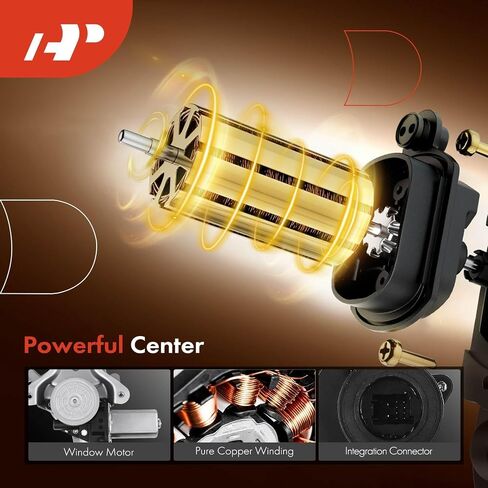 A-Premium Electric Power Window Regulator with Motor Compatible with Lexus ES350 2007-2012 Sedan Rear Right Passenger Side in Saudi Arabia