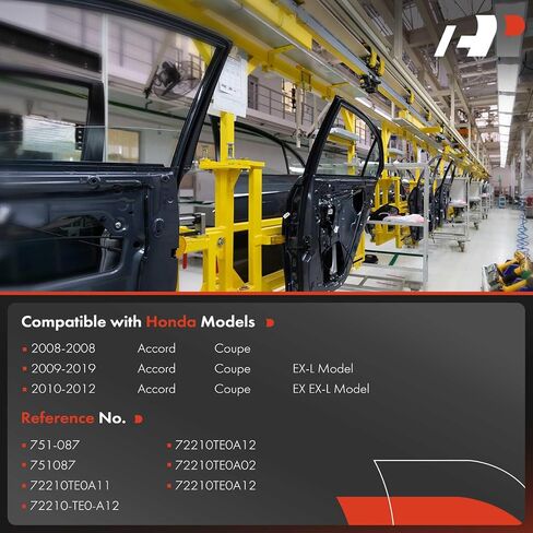 منظم نوافذ كهربائي من جانب الركاب الأمامي الأيمن الممتاز مع محرك متوافق مع Honda Accord 2008 2009 2010 2011 2012 كوبيه in Saudi Arabia