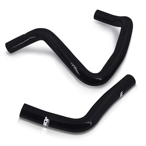 AJP Distributors JDM Sport Upgrade High Temperature 3-Ply Nylon Silicone Radiator Coolant Hose Tube Pipe Kit Black Compatible/Replacement For Civic CRX Del Sol Integra DB DC2 Type R B16 B18 B16A B18C in Saudi Arabia