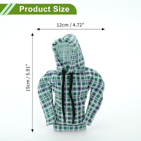العالمي 15x1 2 سنتيمتر/5.91 "x 4.72" والعتاد التحول المقبض غطاء الديكور عصا التحول مقبض حامي البوليستر 1 قطعة هوديي نمط أبيض أخضر in Saudi Arabia