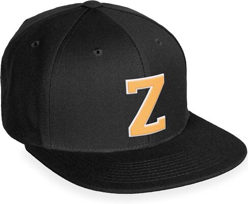قبعة Daxton Classic Snapback باللون الأبيض النيون والبرتقالي من A إلى Z بأحرف مسطحة in Kuwait