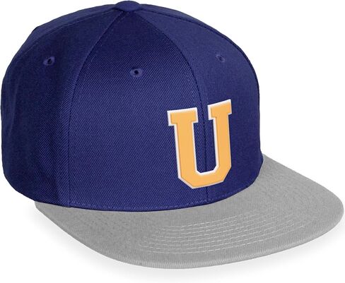 قبعة Daxton Classic Snapback باللون الأبيض النيون والبرتقالي من A إلى Z بأحرف مسطحة in Kuwait